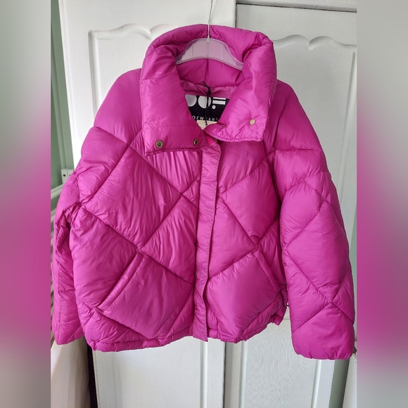 oofwear Jackets & Blazers - Oofwear The Shapes' Lab Fuchsia Pink Puffer Jacket Women's Size 14 BNWT